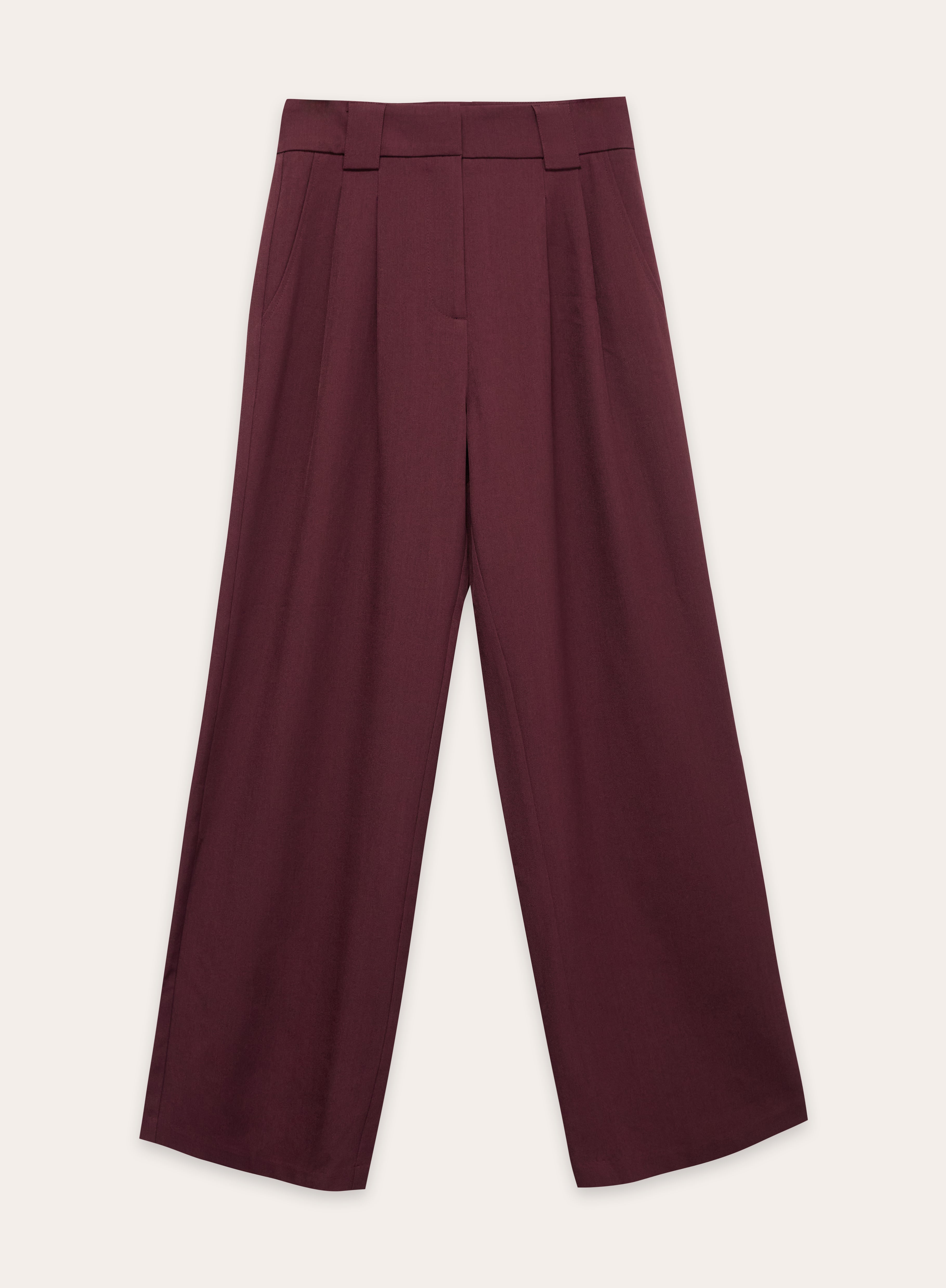 Burgundy Tailored Trouser
